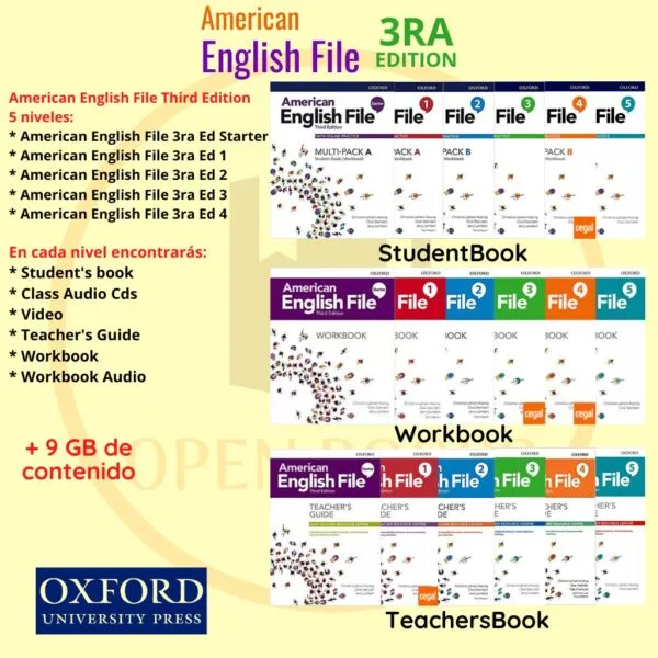 Pack American English File Third Edition (Material digital) - OPEN BOOKS