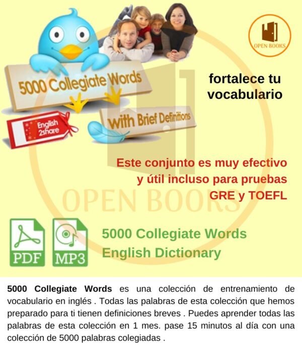 5000 Collegiate Words English Dictionary