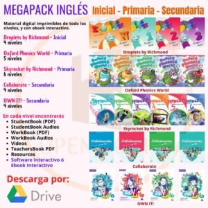 Megapack Inglés Inicial – Primaria – Secundaria (Material digital)